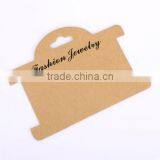 2016 White Long Paper Jewelry Pack Cards Custom Logo Necklace Display Jewelry Cards thumbnail-2