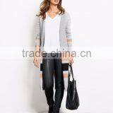 Women Two Colors Custom Knitted Sweaters Design Of Hand Knitting Sweater Fashion Korean Knitwear thumbnail-2