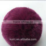 5-12cm Rabbit Fur Pompoms / Rabbit Fur Pom Poms / Rabbit Fur Pompons Keychain thumbnail-4
