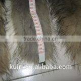 Real Fur Collar 100% Genuine Raccoon Scarf 68cm *11cm Fur Trim of Down Coat thumbnail-3