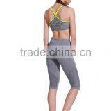Seamless Women's Fitness Yoga Pants Sport Bra Sets , High Waist Fitness Pant Bra Set thumbnail-2