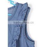 New Design Children's Skirt , Classic Round Neck Pure Light Blue Child Dress thumbnail-4