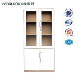 4 Door Metal Storage Cabinet Glass Filing Cabinet High White for Sale thumbnail-1
