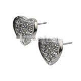 Customized Big Elegant Heart Shape Earrings Saudi Jewelry For Holiday Wholesale thumbnail-1