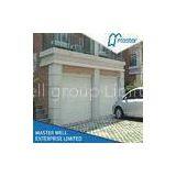 Motor Drive Roller Shutter Garage Doors , Customized 55mm / 0.35mm Normal Panel
