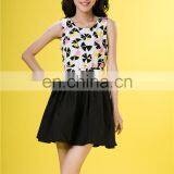 2014 China Women summer casual dress Grace miss skirt Flower A-line