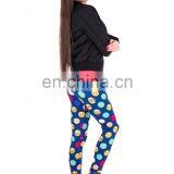 Emoji Colors Dots Stretch Ladies Sport Print Skinny Sexy Pants Running Fashion Printed 3d Workout Muscle Sale Leggings for Woman thumbnail-3