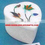 Marble Inlay Box Heart Shape