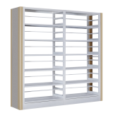 Library Double Sided Steel Book Rack Classic Bookshelf thumbnail-3