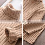 Autumn Winter Baby Toddler Children Bodycon Clothes Girls Knitted Turtleneck Sweaters Dress Long Sleeve Kids Dresses For Girl thumbnail-6