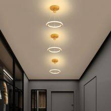 Creativity LED Chandeliers Lamps For Living Room Bedroom Corridor Indoor Ring Lighting Lights Ceiling Mount Luminaire Lustre thumbnail-2
