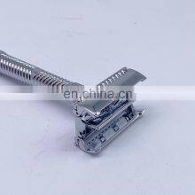 Professional Classical Style Sliver Metal Butterfly Safety Shaving Razor for Men thumbnail-5