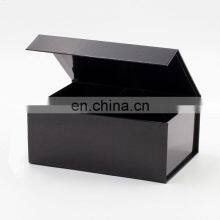 Custom Lamination Glossy Black Rigid A5 Deep Foldable Gift Box With Magnetic Closure thumbnail-4