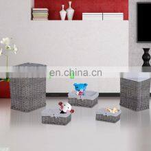 Wood Storage Cabinet Chest Unit White Top Colourful Drawers Organizer Furniture thumbnail-1