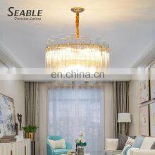 New Product Indoor Decoration Hotel Home Cafe Glass Luxury LED Chandelier thumbnail-3