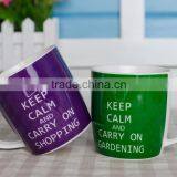 Top Qualty Promotion Cheap Bulk Ceramic Mug with different color Custom porcelain Coffee Mugcoffee cup