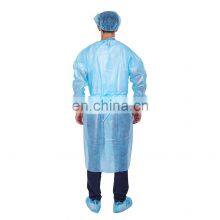 Elastic Cuffs Waterproof Non Woven Disposable Isolation Cover Gown for Visitors thumbnail-3