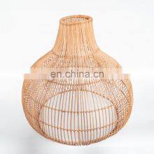 Rattan Lamp Shade Hanging Pendant Light, Boho Chandelier Light, Woven Lamp Light Shade Vietnam Cheap Wholesale thumbnail-1