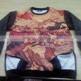 New Style Sublimation Sweatshirts With Side Golden Zipper With Leather Sleeves thumbnail-3