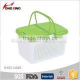 Hot Sale Kitchenware Rectanger Handle Pinic Plastic Storage Basket thumbnail-2