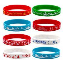 Hot Sale Colorfully Never Give up Printed Silicone Wristbands thumbnail-4
