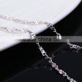 Good Selling Fashion Jewelry Rhodium Plated Cheap Short Chain Necklace thumbnail-3
