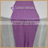 SQN#21 Beautiful Wedding Decorations Light Purple Beaded Sequin Table Runner thumbnail-1