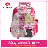 The Newest Design Pretty Young Girl School Trolley Bag for Kids