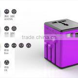 Output 5V 2.1A World Travel Universal Plug Power Outlet Adapter Dual USB Charger AU/US/UK/EU thumbnail-1