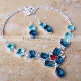 2015 Jewelry Fashion Earrings and Necklace Crystal Jewelry Set Popular Diamond Necklace Set thumbnail-3