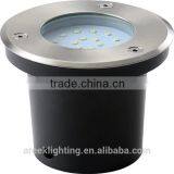 18*0.1W Round Shape 220-240V IP67 LED Die-cast Aluminium Body and 304 Stainless Steel Cover Underground Light