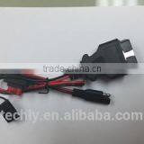 UL 22AWG 2 Core UV Jacket Stripped OBD Plug With 1.5mm Waterproof Wiring Harness thumbnail-2