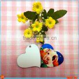 NEWEST Blank Sublimation Heart Shape MDF Pendant,keychain thumbnail-1