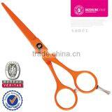 R8 Orange Teflon Coating / SGS Certificate/ Semi-convex/ Barber Scissor
