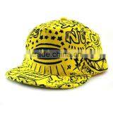 Best Selling Fashion Large Eye Printed Adult Hiphop Flat Cap Snapback thumbnail-3