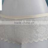 Ladies Hot White Flower Lace Wave Side Garment Panty thumbnail-2