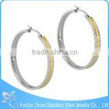 ZS17254 Stainless Steel Earrings Factory Wholesale Gold Colorful Big Earrings thumbnail-6