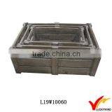 Old Wooden Vegetable Boxes Vintage Distressed Crate