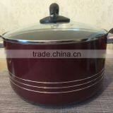 Quality Non-stick Red Caldero With Class Lid and Bakelite Handle thumbnail-1