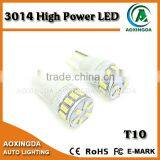 high power 3014 chip white T10 wedge LED light bulb CANBUS Error free