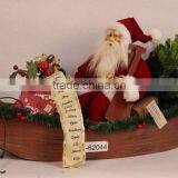 XM-A6025 32 Inch Santa Sitting on Boat for Chirstmas Decoration