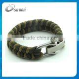 Handmade outdoor camping hiking paracord survival bracelets