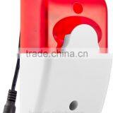 Best Price 105db Red-white Sound Output DC Powerd Wired Flash Light Siren for Security Alarm System thumbnail-1