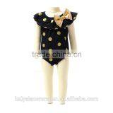 Wholesale Latest Newborn Baby Gir Baby Toddler Clothing Black Cotton Baby Romper for Infant Toddler Wear thumbnail-1