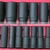 High Quality Black Impact Socket Set in Metal Box