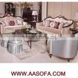 U-shaped Sofa Yellow Leather Sofa Unfinished Antiques Furniture thumbnail-1