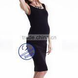 Custom Spandex Rayon Plain Maternity Sleeveless Dresses thumbnail-5