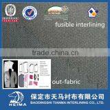 2/2 Twill Woven Adhesive Interlining Fabric for Suit #8255 thumbnail-3