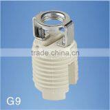 G9 Ceramic Lamp Holder Full Thread With Ring thumbnail-1