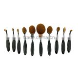 Best Selling Products Cosmetics Makeup Brush Set China Supplier, 10pcs Travel Toothbrush Oval Makeup Brush Free Samples                        
                                                Quality Choice